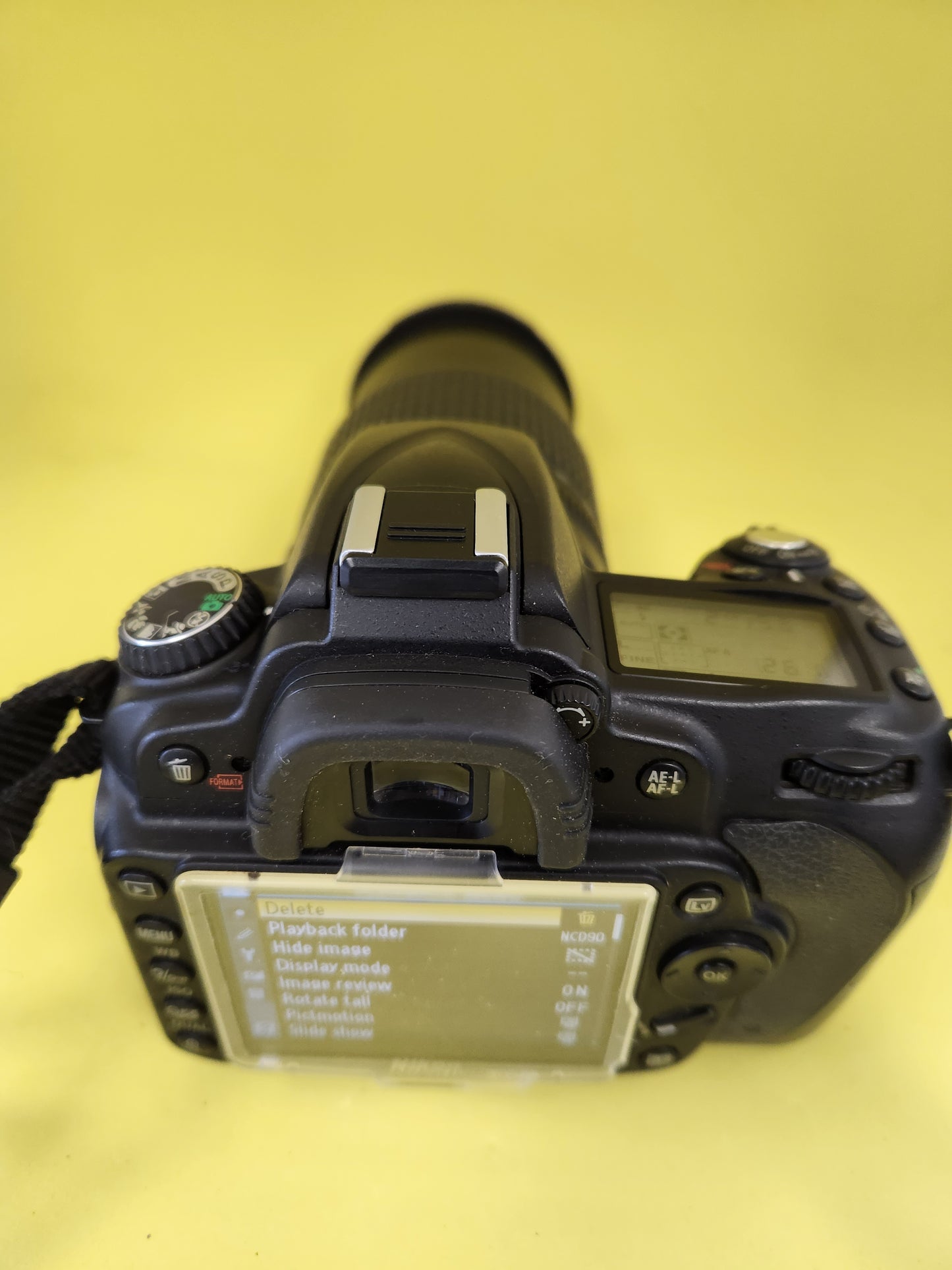Nikon Digital 90D with lens 18-105mm used