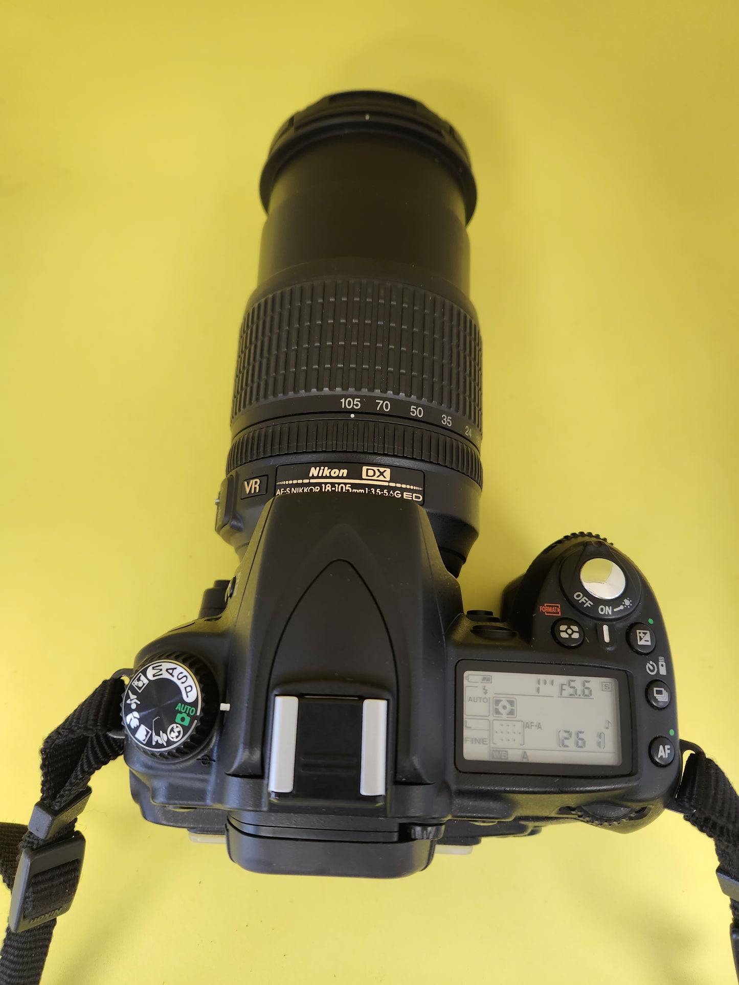 Nikon Digital 90D with lens 18-105mm used