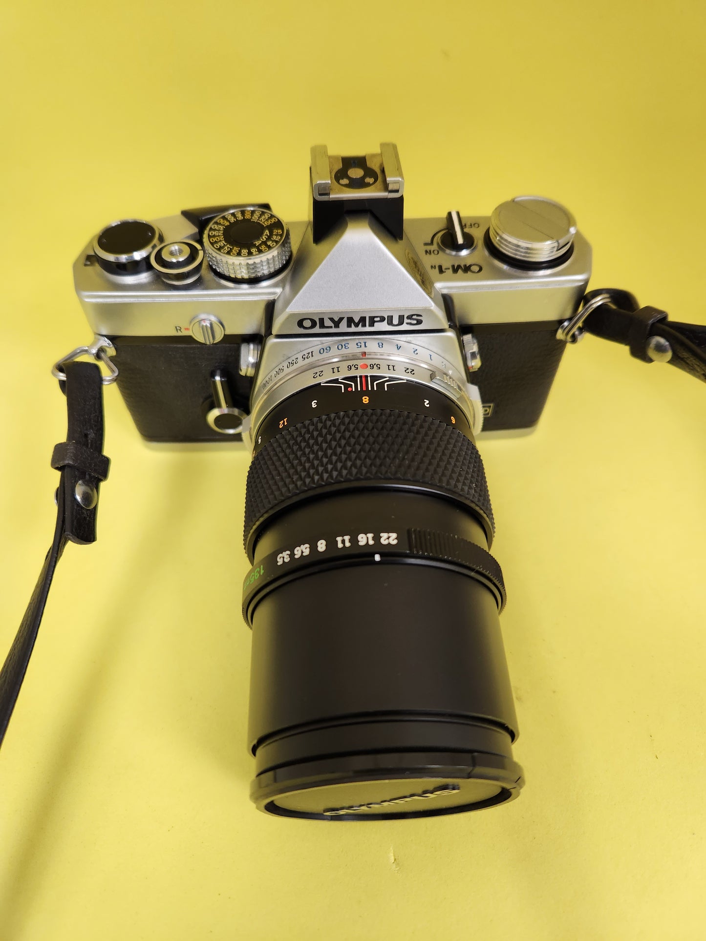Olympus om1 with lens 135mm used vintage camera
