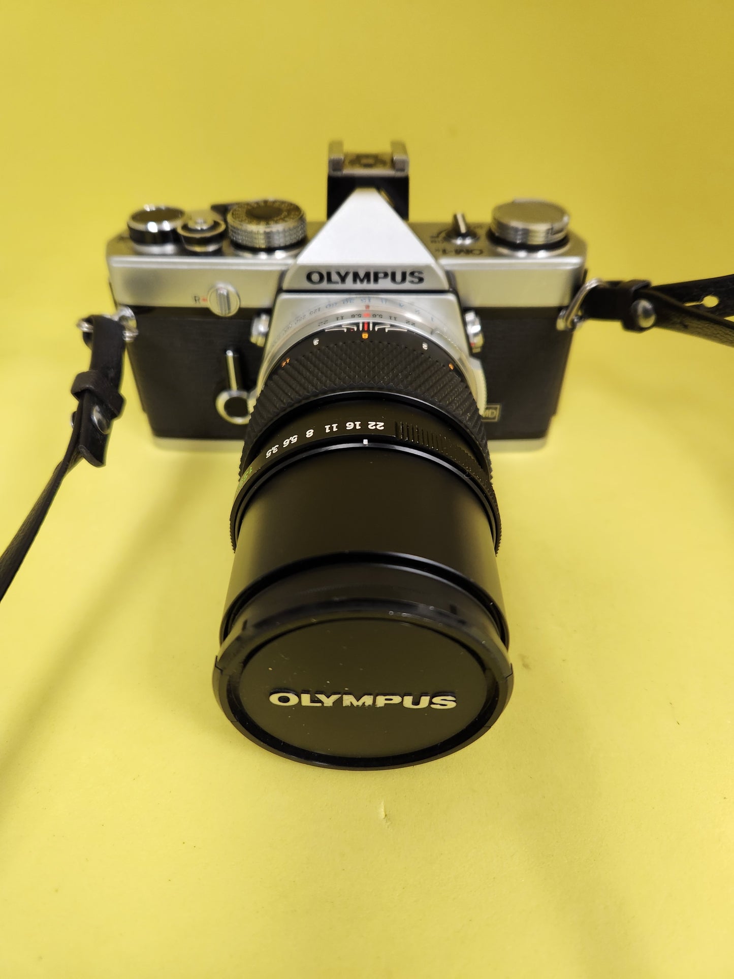 Olympus om1 with lens 135mm used vintage camera