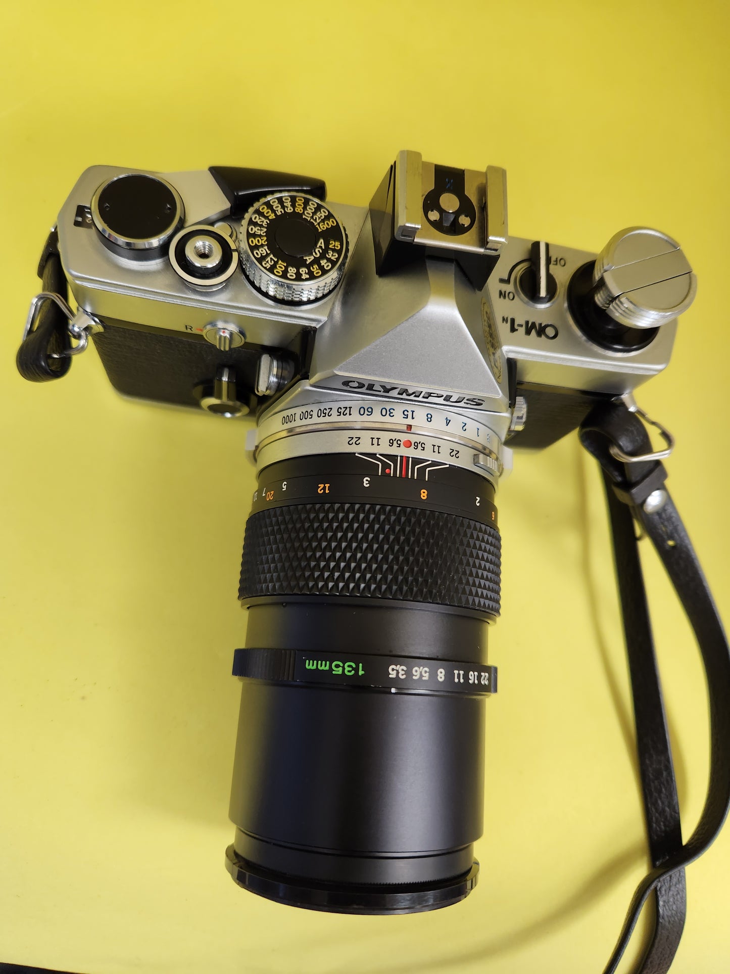 Olympus om1 with lens 135mm used vintage camera