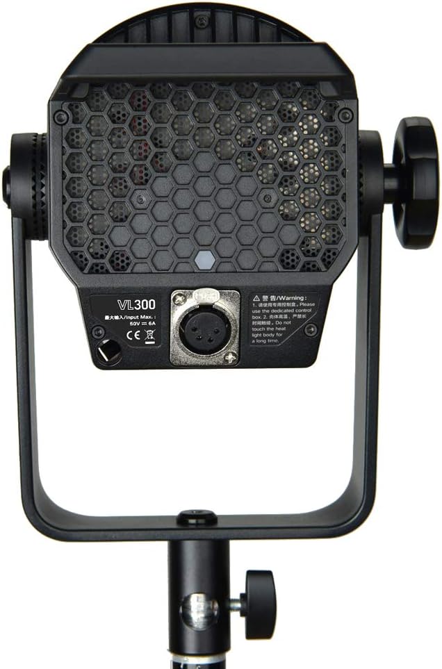 Godox VL300 LED Vedio Light 300W CRI96 TCLI95 5600K Daylight Balanced Continuous Output Lighting, Bowens Mount, Mobile APP Control, for Still Life Portrait Photography Video Studio Filming