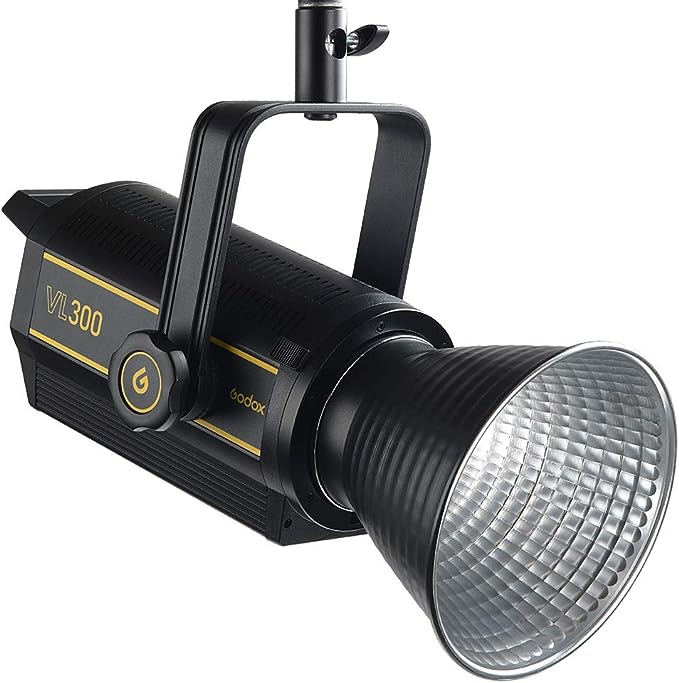 Godox VL300 LED Vedio Light 300W CRI96 TCLI95 5600K Daylight Balanced Continuous Output Lighting, Bowens Mount, Mobile APP Control, for Still Life Portrait Photography Video Studio Filming