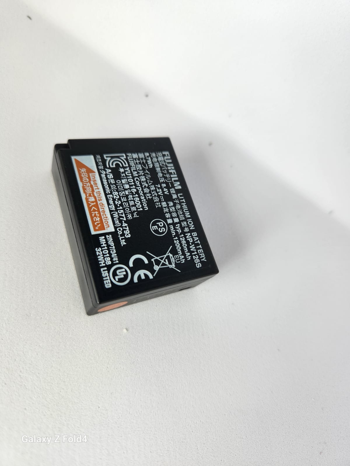 USED Fujifilm NP-W126S Rechargeable Battery