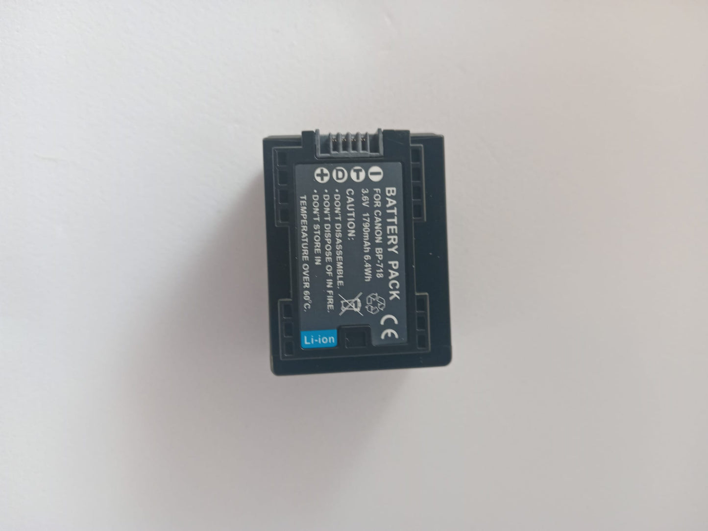 Digital video camera battery pack for BP-718+