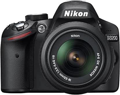 Nikon D3200 Camera 24.2 MP CMOS Digital SLR with 18-55mm f/3.5-5.6 Auto Focus-S DX VR NIKKOR Zoom Lens (Black) (USED) R 4500