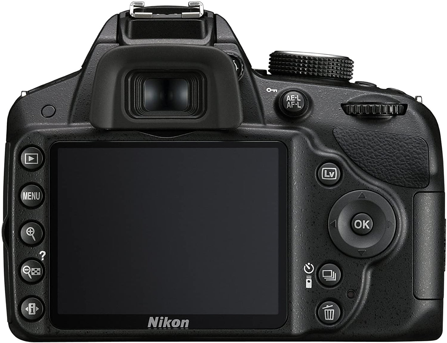 Nikon D3200 Camera 24.2 MP CMOS Digital SLR with 18-55mm f/3.5-5.6 Auto Focus-S DX VR NIKKOR Zoom Lens (Black) (USED) R 4500