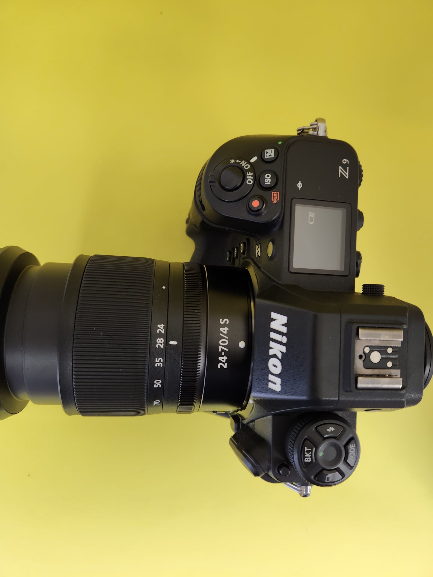 Nikon Z9 used with lens