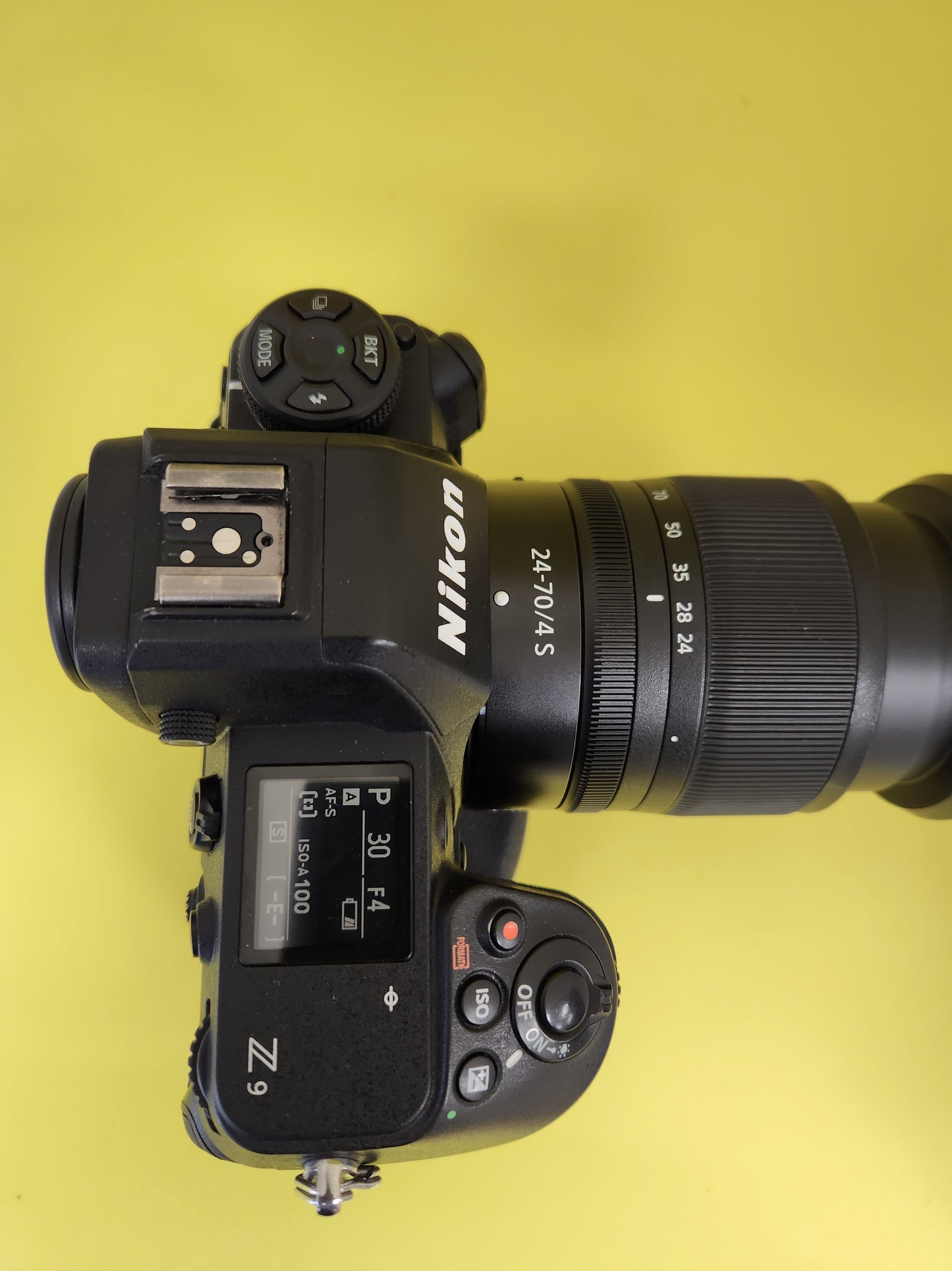 Nikon Z9 used with lens