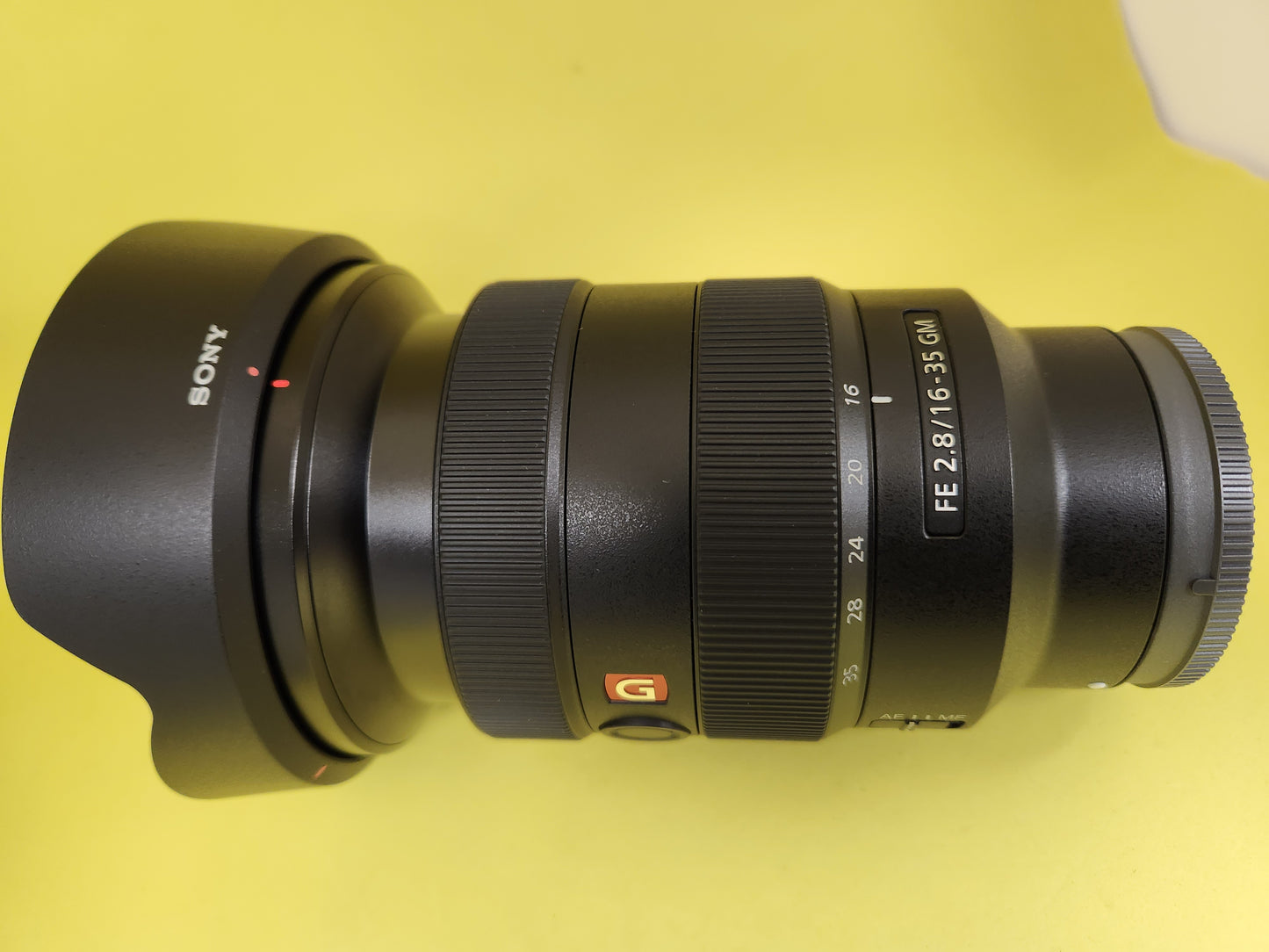 Sony lens 16-35mm f2.8 GM