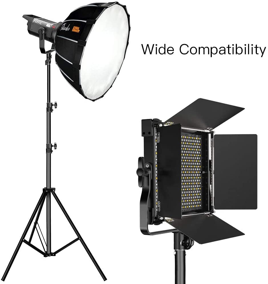 Pixel 9.2ft/2.8M Tripod Heavy Metal Photography Lighting for Softboxes Umbrellas Backgrounds...