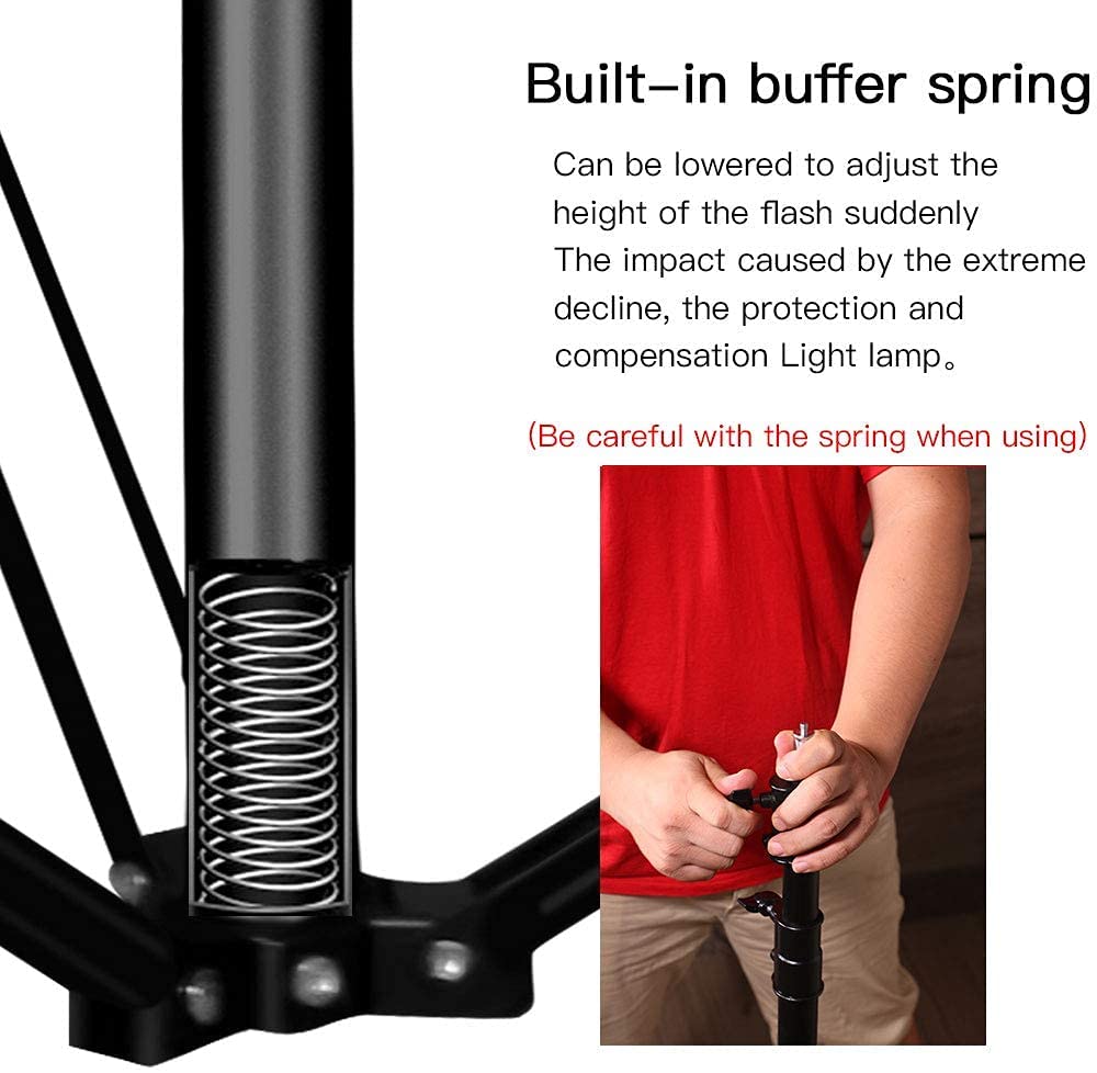 Pixel 9.2ft/2.8M Tripod Heavy Metal Photography Lighting for Softboxes Umbrellas Backgrounds...