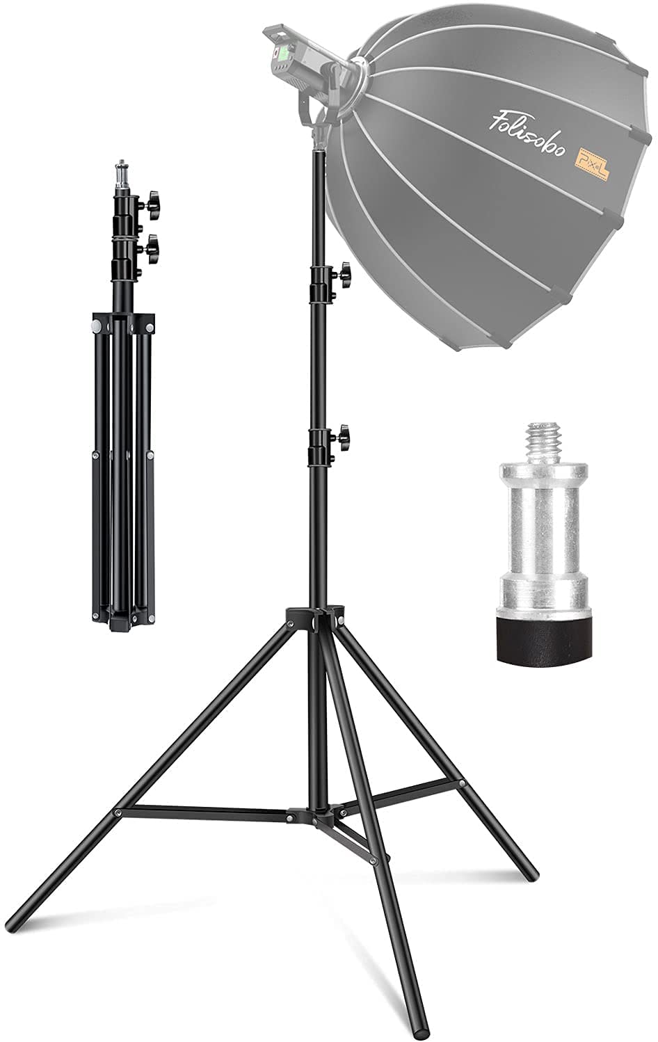 Pixel 9.2ft/2.8M Tripod Heavy Metal Photography Lighting for Softboxes Umbrellas Backgrounds...