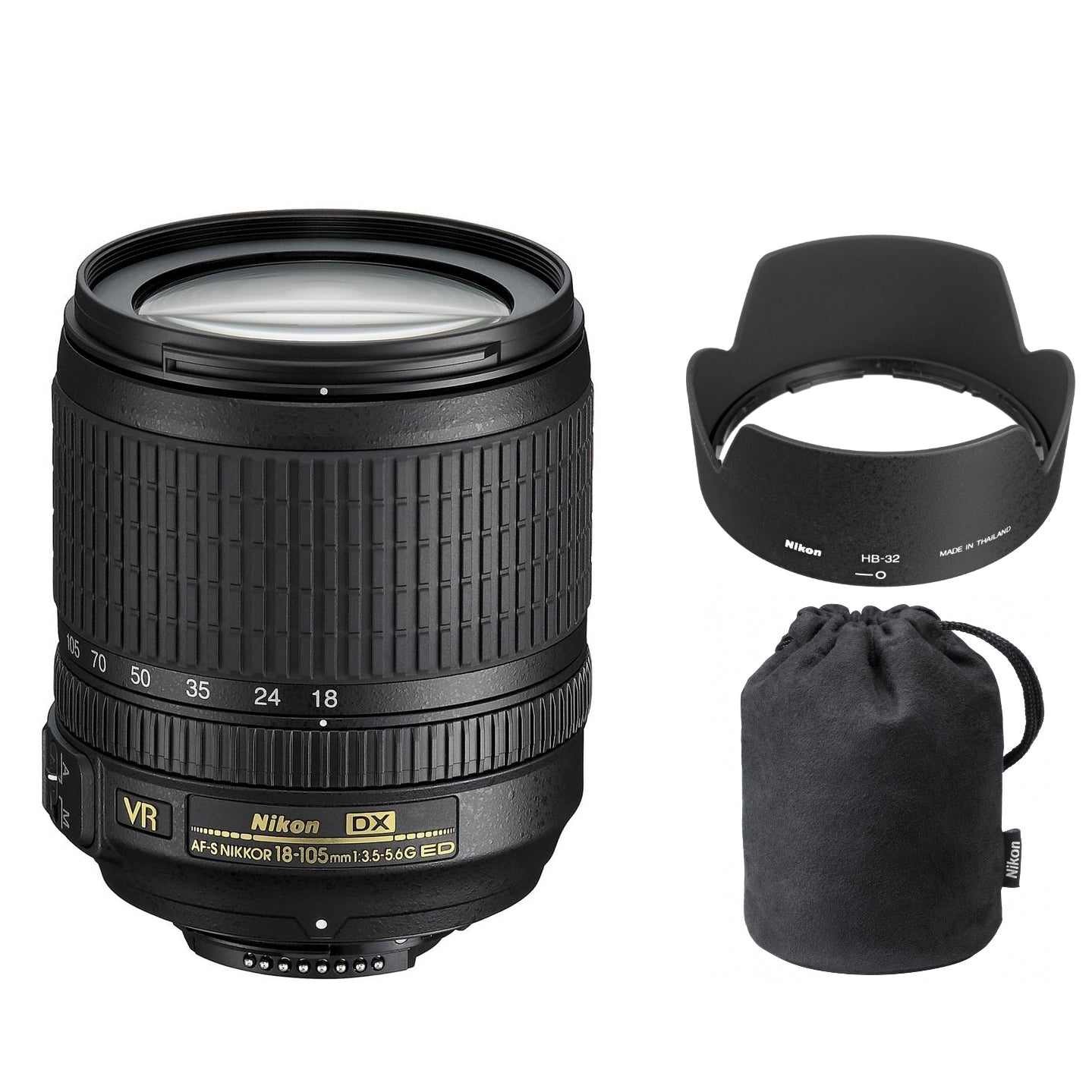 Nikon AF-S DX Nikkor 18-105mm f/3.5-5.6G ED Lens (USED)