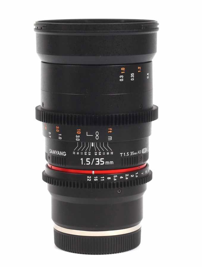 SAMYANG 35mm T1.5 VDSLR II Lens for Sony E-Mount (used)