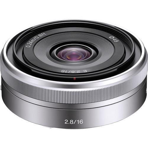 Sony E 16mm f/2.8 Lens (Silver) Used